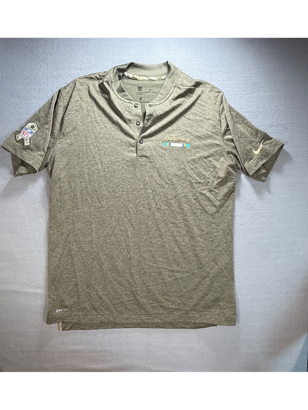 Nike Men's Miami Dolphins Salute to Service Sideline Performance Polo
